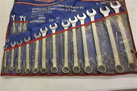 antique open end wrench set metal box|2 inch combination wrench set.